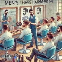 دوره آموزش آرایشگری مردانه حامد جوان