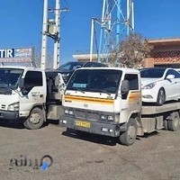 کفی خودروبر مدرن - تعمیرگاه مدرن با کفی خودرو بر و یدک کش