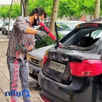 شیشه اتومبیل نور