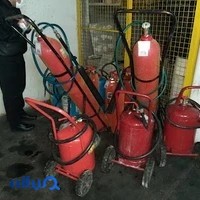 حریق آتش شارژ کپسول آتش نشانی