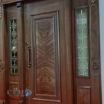 درب خانه چوبی