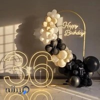 تولد،بادکنک آرایی،ظروف یکبار مصرف(بالون طلایی)
