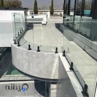 هندریل شیشه ای و پارتیشن شیشه ای