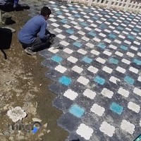 هنر سنگ آسمان موزاییک پلیمری