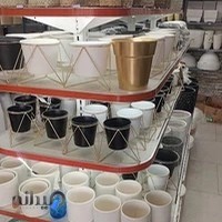 هایپر گلدان فروشگاه گلدان فایبرگلاس فلزی پلیمری و پلاستیکی مواد نو و کهنه