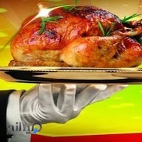 مرغ بریان سر آشپز