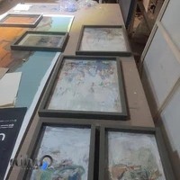 کارگاه قابسازی و کلاف نقاشی و عکس