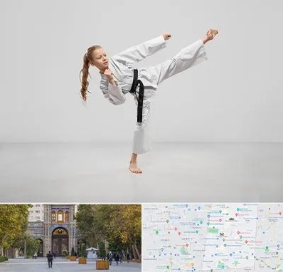 باشگاه کاراته بانوان در منطقه 12 تهران 