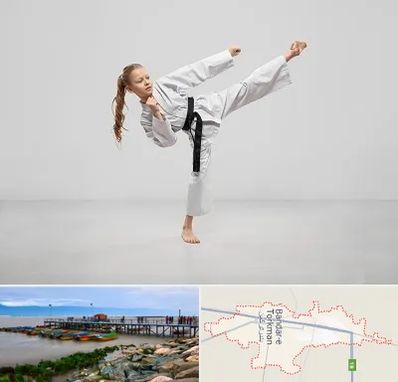 باشگاه کاراته بانوان در بندر ترکمن