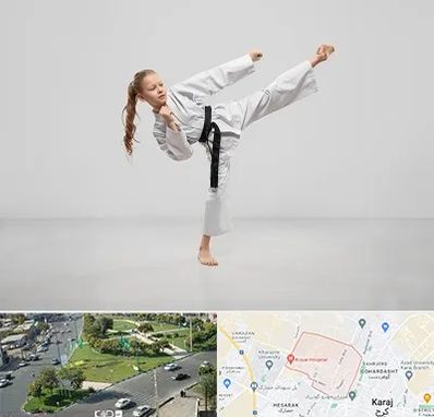 باشگاه کاراته بانوان در شاهین ویلا کرج