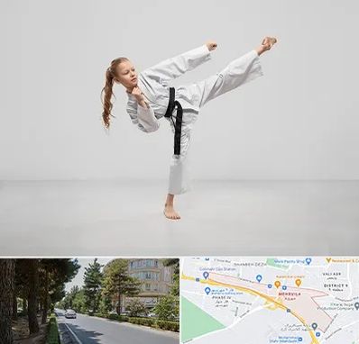 باشگاه کاراته بانوان در مهرویلا کرج