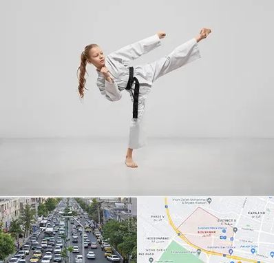 باشگاه کاراته بانوان در گلشهر کرج