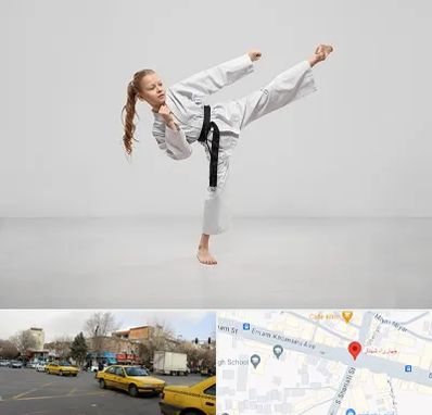 باشگاه کاراته بانوان در شهناز تبریز