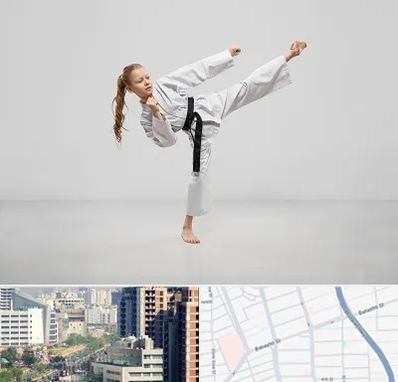 باشگاه کاراته بانوان در خیابان بهشتی