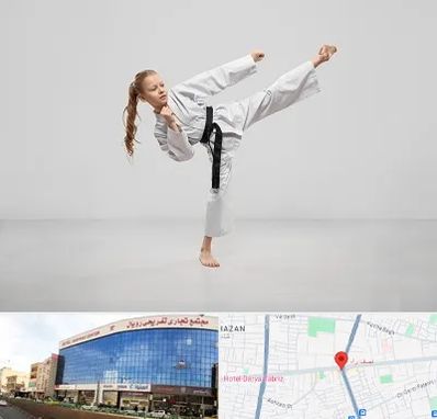 باشگاه کاراته بانوان در نصف راه تبریز