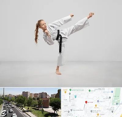 باشگاه کاراته بانوان در شهرک آزمایش 