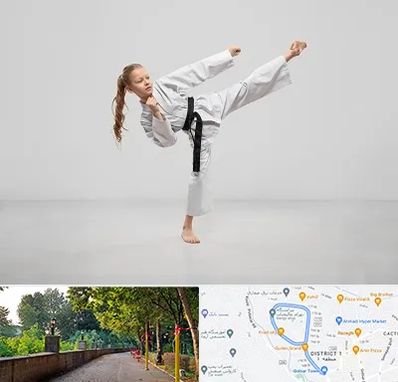 باشگاه کاراته بانوان در فلکه گاز رشت