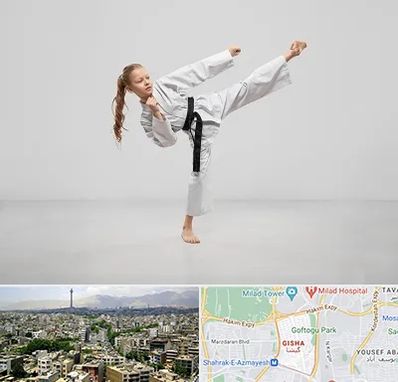 باشگاه کاراته بانوان در گیشا 