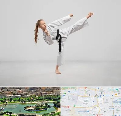 باشگاه کاراته بانوان در منطقه 9 تهران 