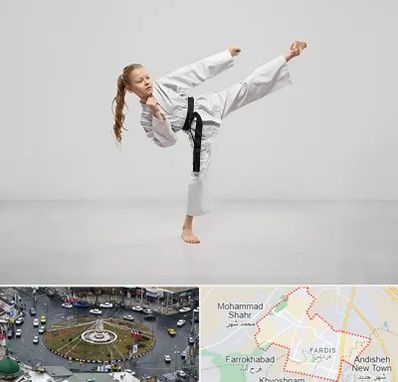 باشگاه کاراته بانوان در فردیس کرج 