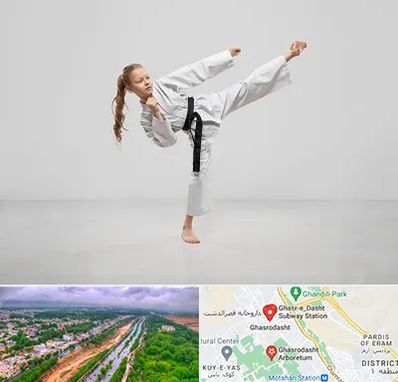 باشگاه کاراته بانوان در قصرالدشت شیراز