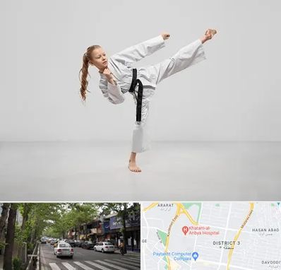 باشگاه کاراته بانوان در ظفر 