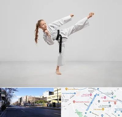 باشگاه کاراته بانوان در خیابان ملاصدرا شیراز