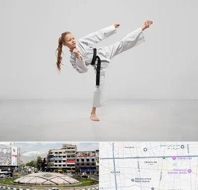 باشگاه کاراته بانوان در مرکز تهران