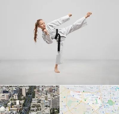 باشگاه کاراته بانوان در منطقه 18 تهران 