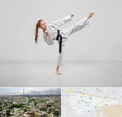 باشگاه کاراته بانوان در منطقه 8 تهران 