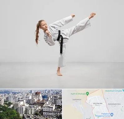 باشگاه کاراته بانوان در ولنجک 