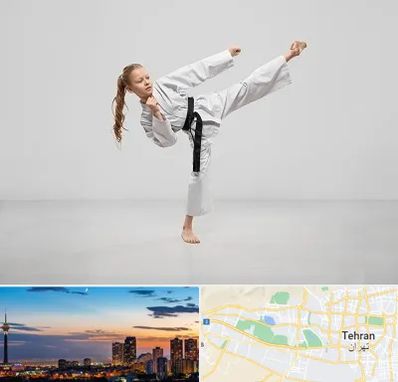 باشگاه کاراته بانوان در غرب تهران 