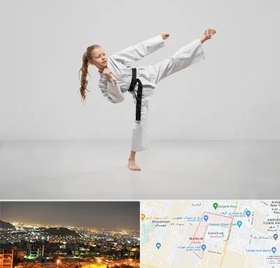 باشگاه کاراته بانوان در مارلیک کرج