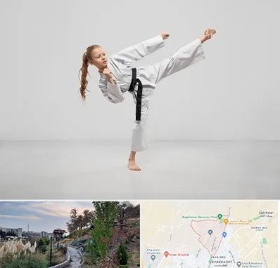 باشگاه کاراته بانوان در باغستان کرج