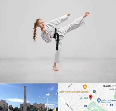 باشگاه کاراته بانوان در فلکه گاز شیراز