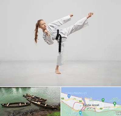 باشگاه کاراته بانوان در بندر انزلی