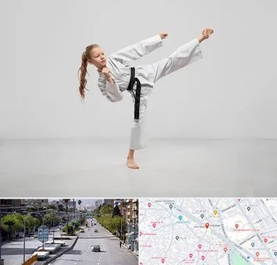 باشگاه کاراته بانوان در خیابان زند شیراز