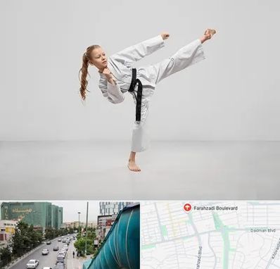 باشگاه کاراته بانوان در بلوار فرحزادی