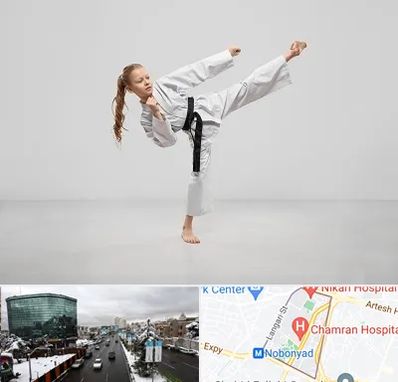 باشگاه کاراته بانوان در اقدسیه 