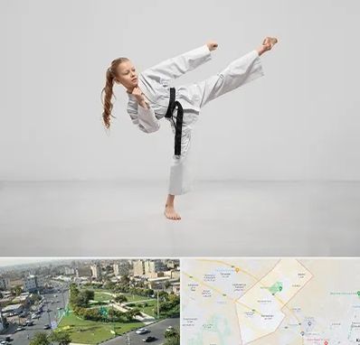 باشگاه کاراته بانوان در کمال شهر کرج