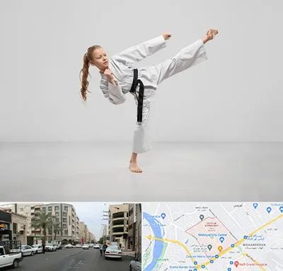 باشگاه کاراته بانوان در زیتون کارمندی اهواز