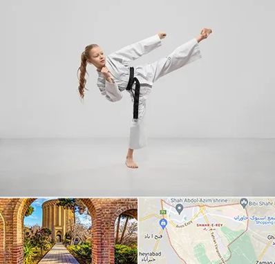 باشگاه کاراته بانوان در شهر ری
