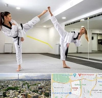 باشگاه دفاع شخصی بانوان در گیشا 