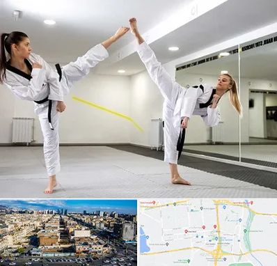 باشگاه دفاع شخصی بانوان در شهرک راه آهن