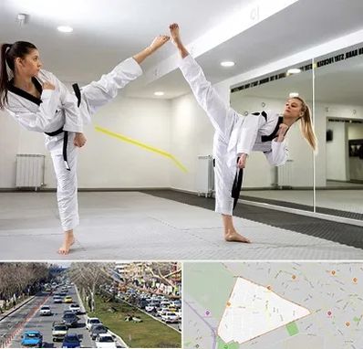 باشگاه دفاع شخصی بانوان در احمدآباد مشهد