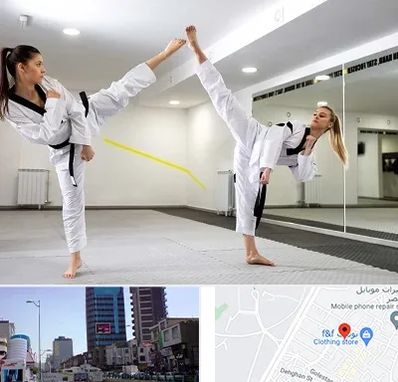 باشگاه دفاع شخصی بانوان در چهارراه طالقانی کرج