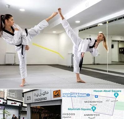 باشگاه دفاع شخصی بانوان در منیریه 