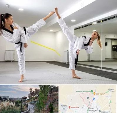 باشگاه دفاع شخصی بانوان در باغستان کرج