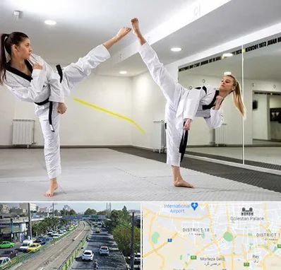 باشگاه دفاع شخصی بانوان در جنوب تهران 