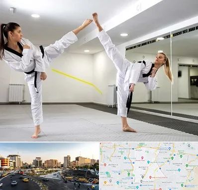 باشگاه دفاع شخصی بانوان در منطقه 7 تهران 